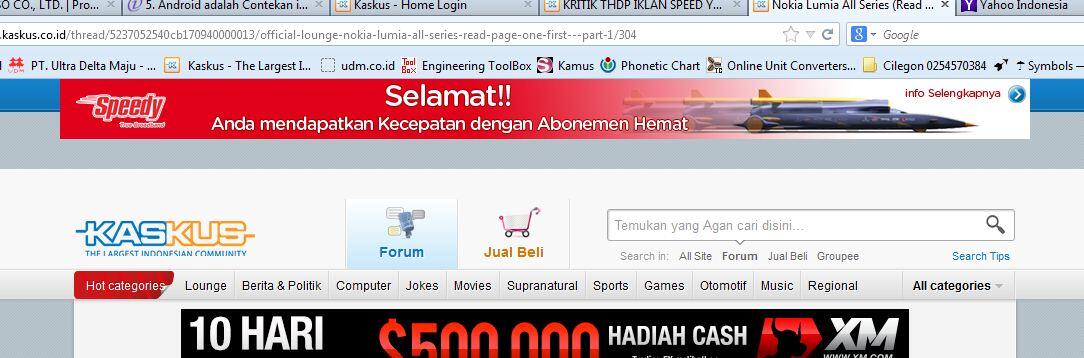 KRITIK THDP IKLAN SPEED YANG NYANTOL DI ATAS