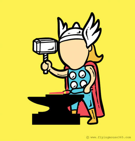 &#91;NGAKAK&#93; Ilustrasi Jika Superhero Punya Kerja Sampingan 