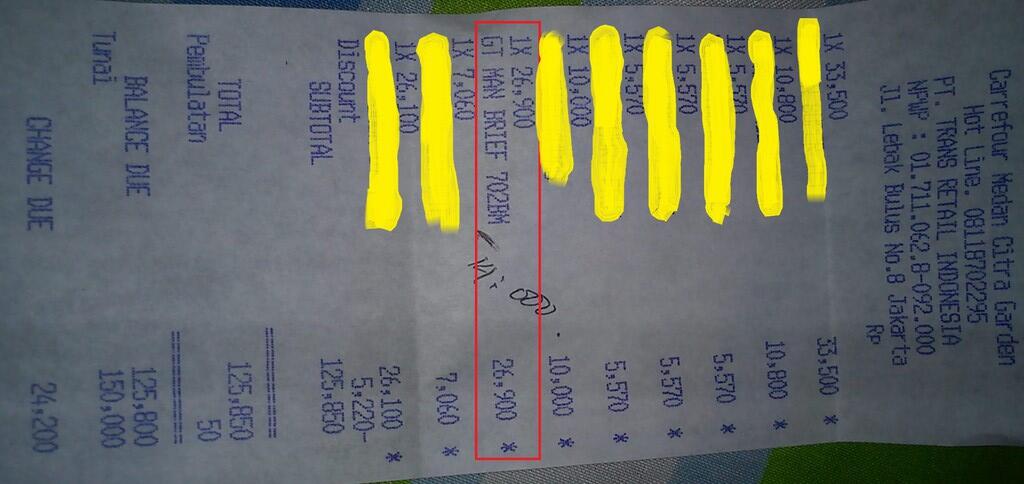 Selisih Harga Di Carrefour Citra Garden Medan