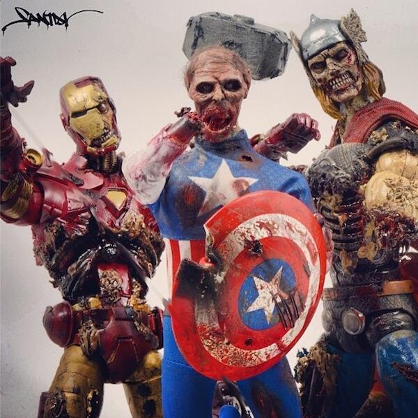 Jika Super Hero Marvel Di ubah menjadi zombie ..