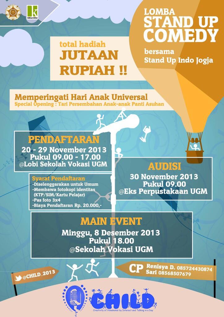&#91;EVENT&#93; Lomba Standup Comedy - memperingati hari anak dunia
