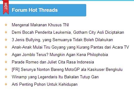 Kumpulan thread repos yg jd HT !!