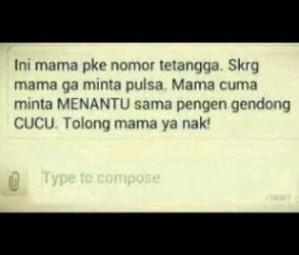 SMS dari mama.. Kali ini...