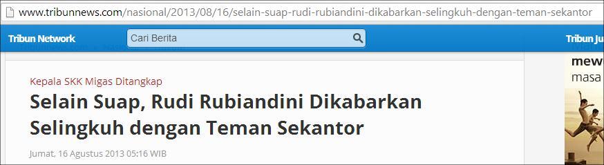 Selingkuhnya Rudi Rubiandini, Pengalihan Isu Suap SKK Migas?