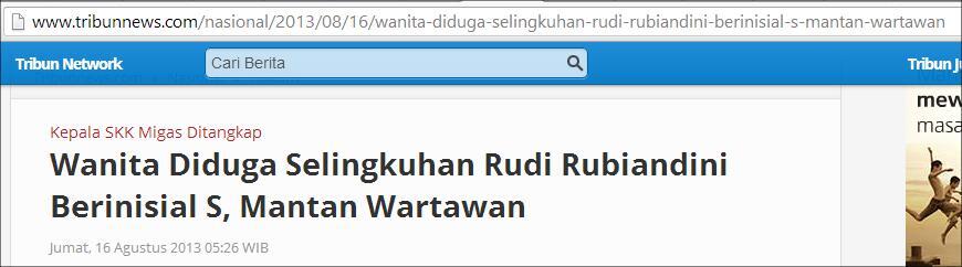 Selingkuhnya Rudi Rubiandini, Pengalihan Isu Suap SKK Migas?
