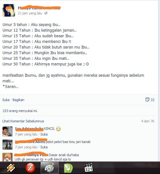 Satu lagi,orang yang ingin cepat terkenal dengan jalan yang ekstrim
