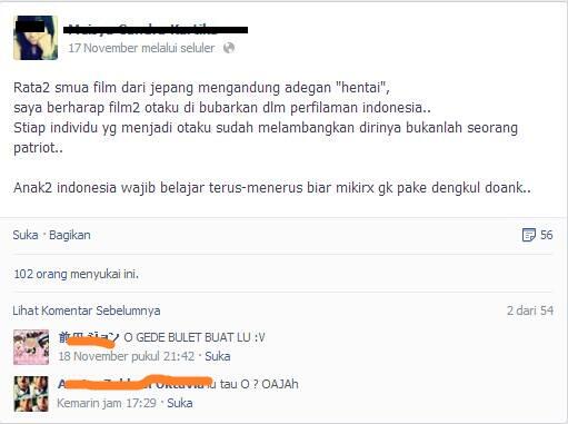 Satu lagi,orang yang ingin cepat terkenal dengan jalan yang ekstrim