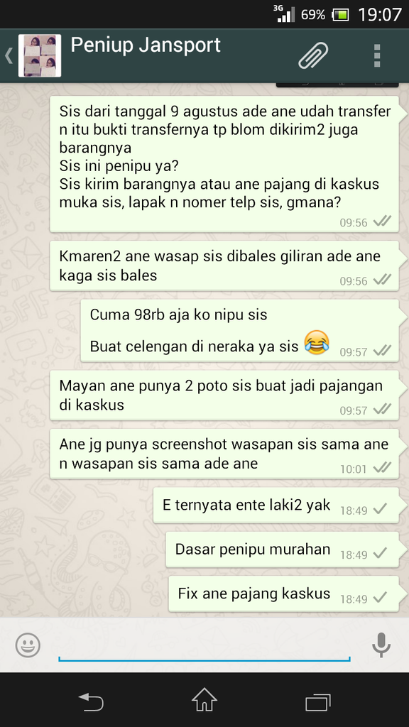 Ade abe ketiup tukang tas jansport di tokob*gus gan