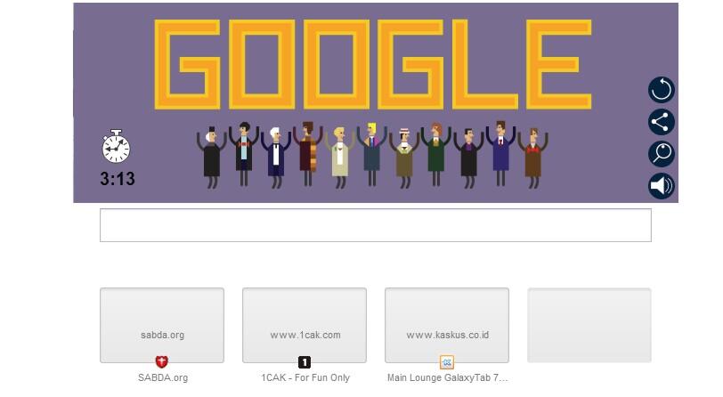 Games Google &quot;Apakah anda bisa mengalahkan waktu saya: 22:24 #DrWhoDoodle&quot;