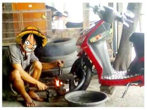 ''Pekerjaan Sambilan'' Karakter Anime ONE PIECE (ngakak guling'')