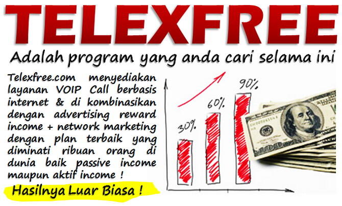 Hanya POSTING selama 1 menit perhari diGAJI PASTI $20 - $100/ minggu !! &#91;TELEXFREE&#93;