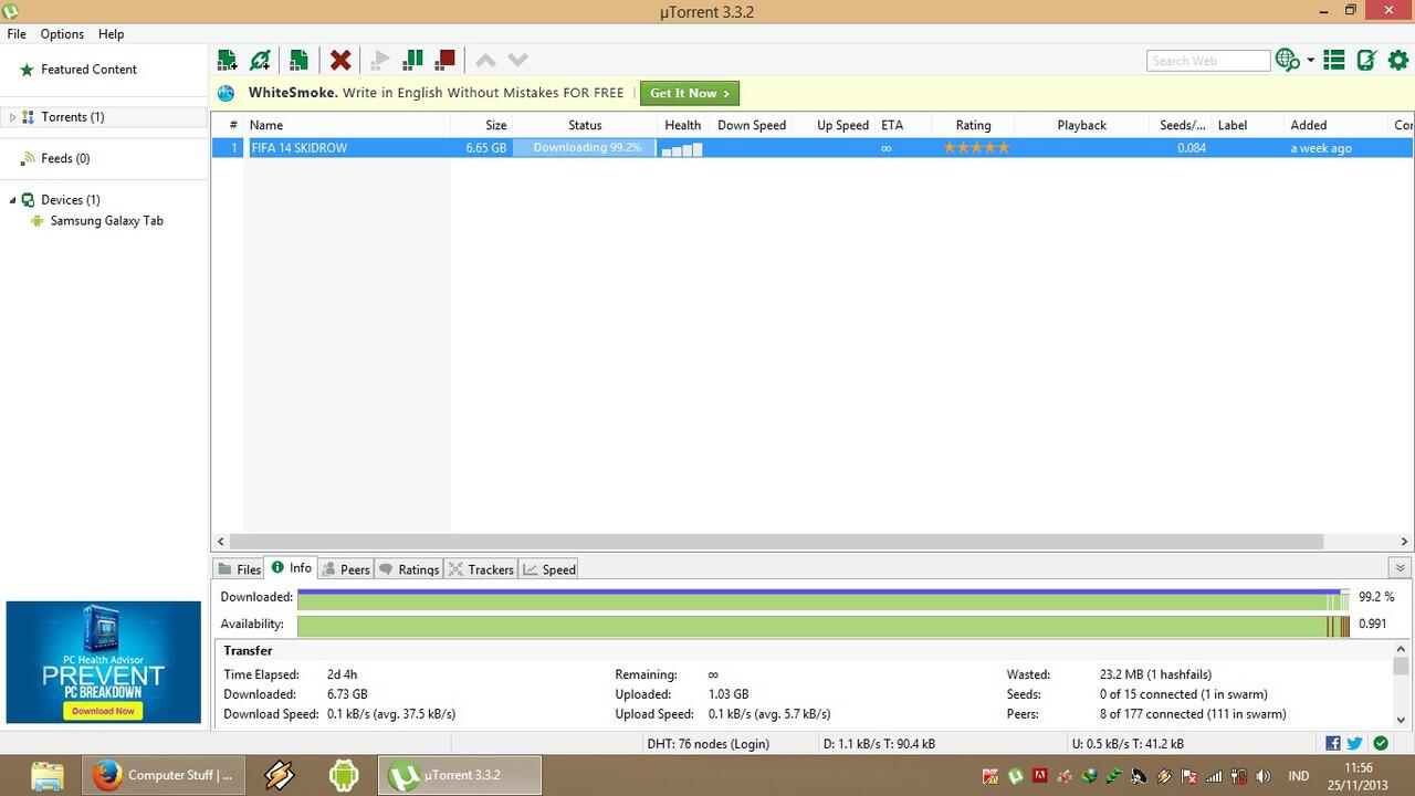 &#91;ASK&#93; Torrent gagal di 99,2%