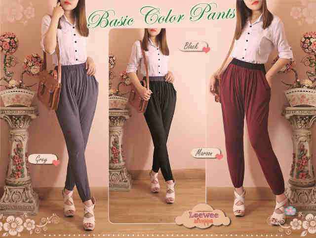 celana hareem spandex dan cardigan rajut bagus dan murah