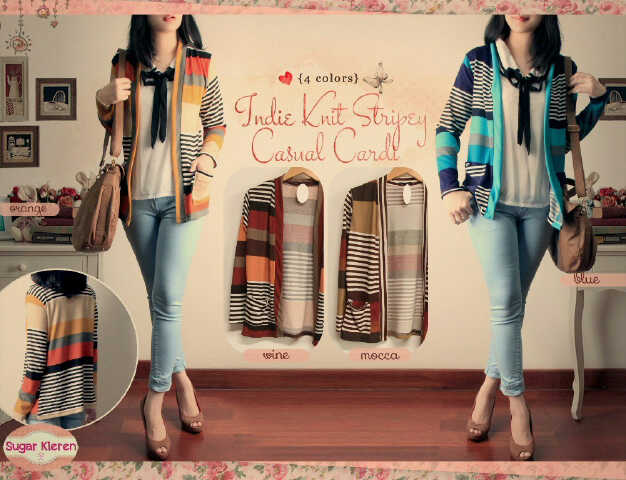 celana hareem spandex dan cardigan rajut bagus dan murah