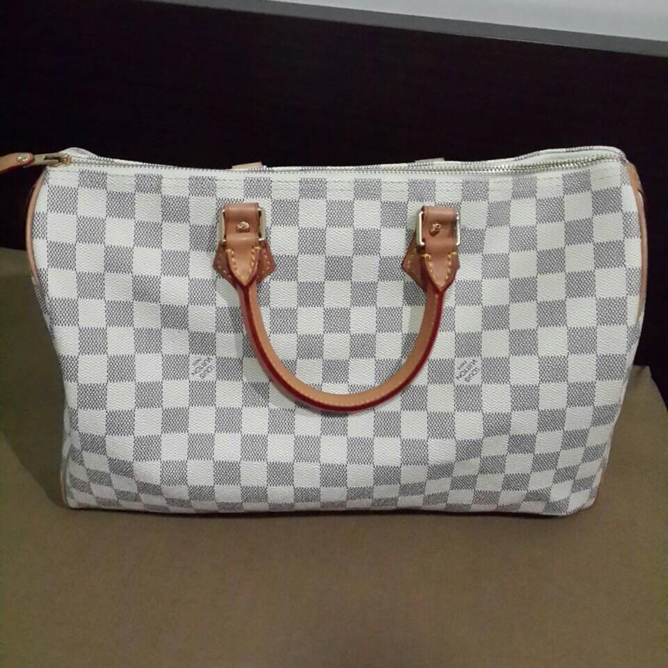 Preloved Louis vuitton speedy azure size 35 premium quality