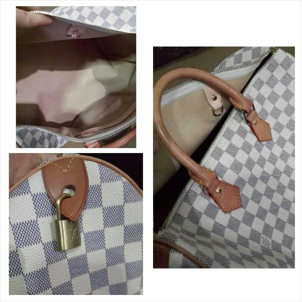 Preloved Louis vuitton speedy azure size 35 premium quality