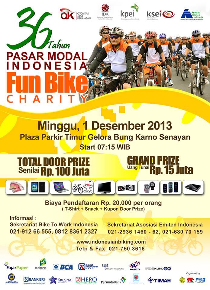 Funbike HUT 36 tahun Pasar Modal Indonesia