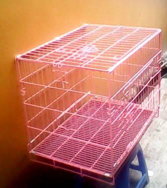 kandang lipat/pet cage utk kucing/anjing 2nd like new