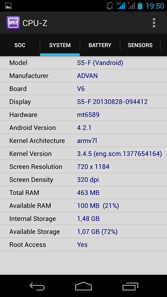 ram android ane engak sesuai di kardus hp
