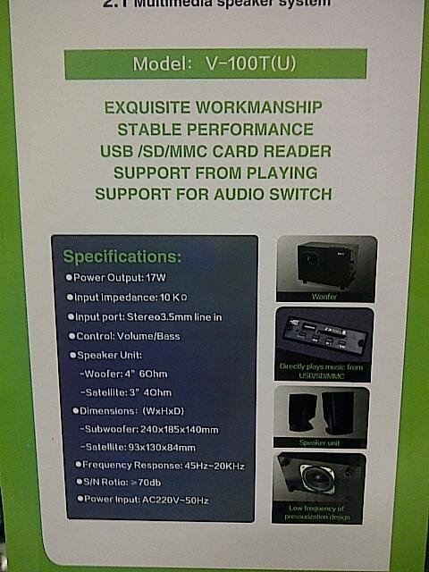 Speaker Subwoofer IBOX 2 in 1