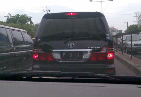 Plat nomer paling unik Gan!!