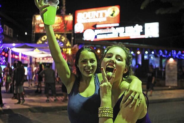 School's out Bali in . Schoolies hit kuta
