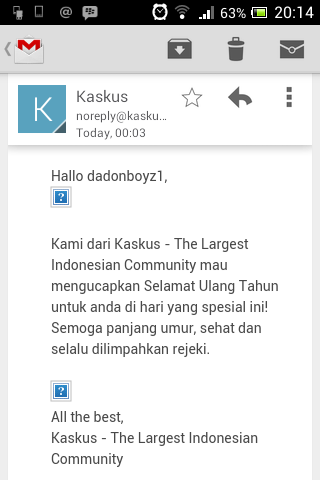 27 November ane ulang tahun yg ngucapin pertama kaskus