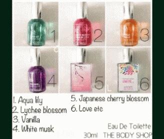 jUAL Parfum The Body Shop murah meriah 75ribu per pc
