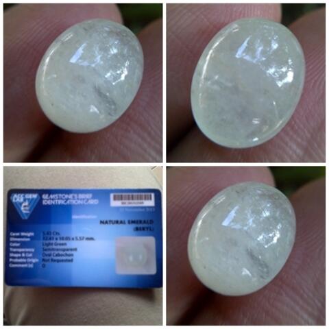 Batu Natural Emerald Bery ( Zamrud ) Barter Nokia 9300/i , Blackberry Gemini