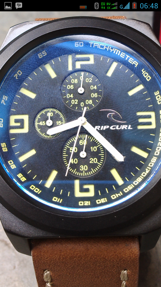 Jam tangan Ripcurl leather chrono & stopwatch aktiv !!