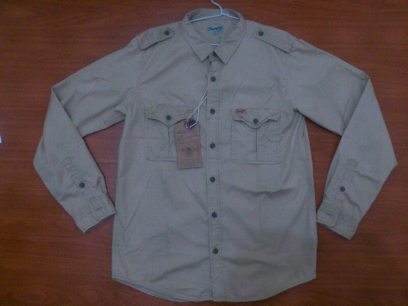 BRANDED 2ND&NEW: KEMEJA/SEMI FLANEL/SEMI CHAMBRAY; GIORDANO, WRANGLER, YSL.