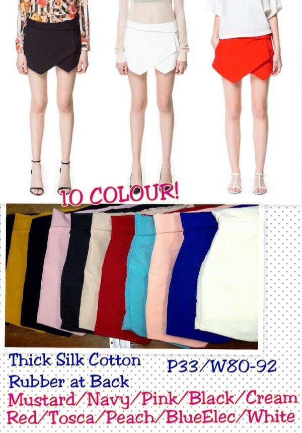 Open PO ZARA WRAP SKORT MADE IN THAILAND