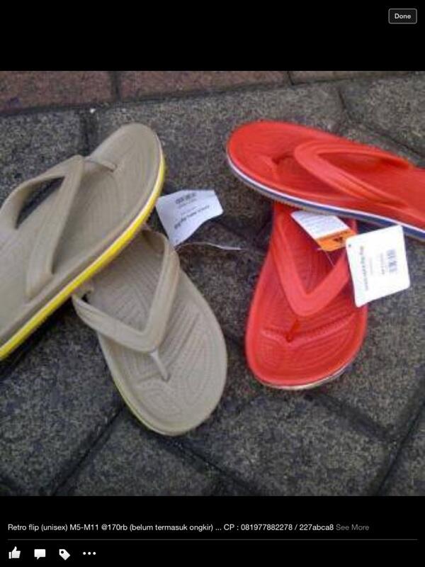 Crocs cowok ori reject