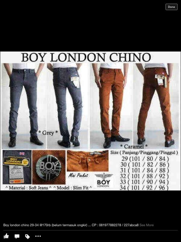 Jeans cowok merk boy london dan mr guess