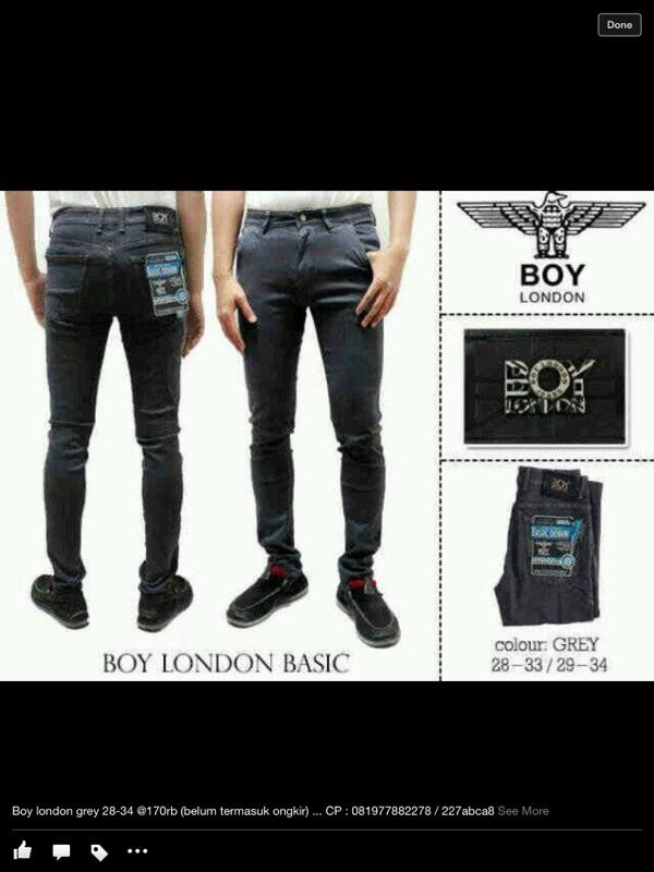 Jeans cowok merk boy london dan mr guess