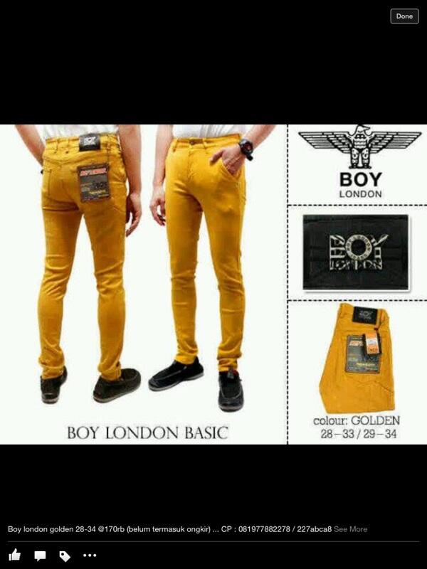 Jeans cowok merk boy london dan mr guess