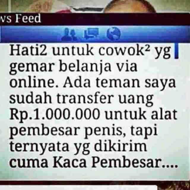 COWOK TERTIPU BELANJA ONLINE