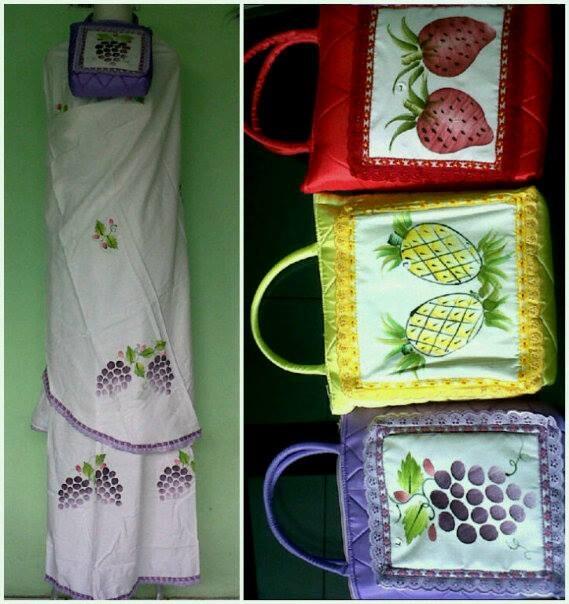MUKENAH kain santung CANTIK ( bahan adem )