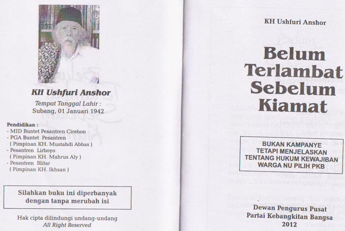 Buku yg Pernah beredar pada 1998 dan akan kembali diedarkan pada 2014 ----&amp;gt; FYI 