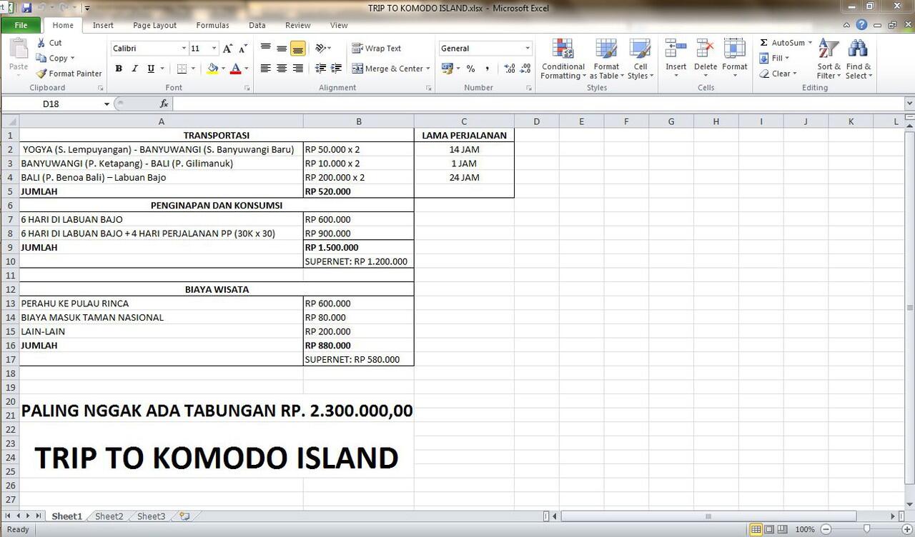 catatan: TRIP TO KOMODO ISLAND!!