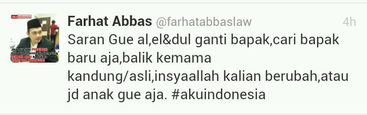 AL EL DAN DUL MAU DIJADIIN ANAK OLEH FARHAT ABBAS NO HOAX DARI TWEET DOI