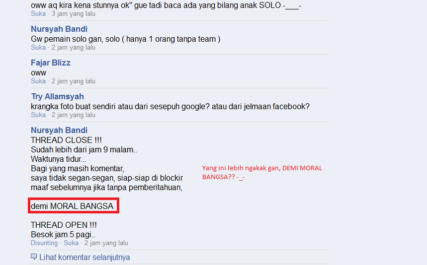 Ngakak, Bangga Dengan hasil orang lain :v