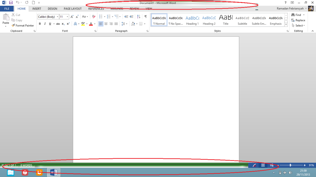 Masalah Tampilan Microsoft Office 2013