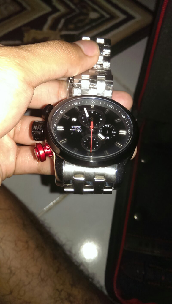 WTS alexandre christie 6163 BNOB warna silver plat hitam,jual cepat!!