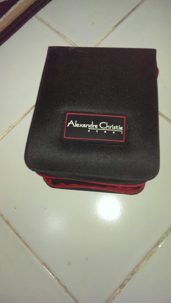 WTS alexandre christie 6163 BNOB warna silver plat hitam,jual cepat!!