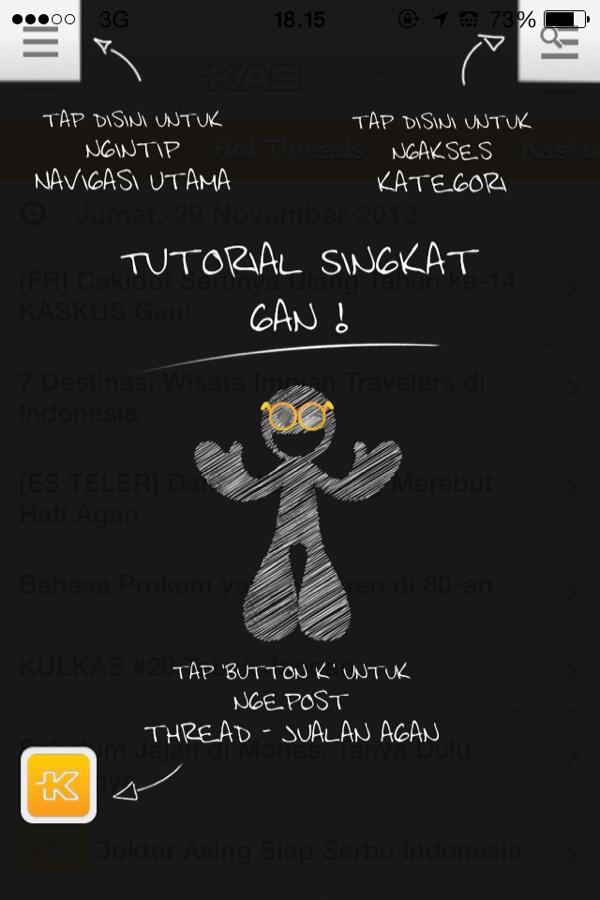Tampilan new kaskus di iphone