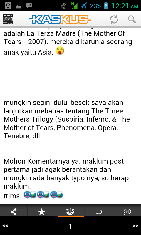 Thread Pertama Tidak Bisa Di Buka?? Invalid Thread. Apa2an Nih?!