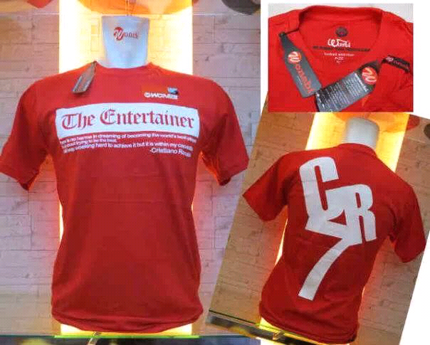 KAOS distro bola CR7 BLACK,RED,BLUE