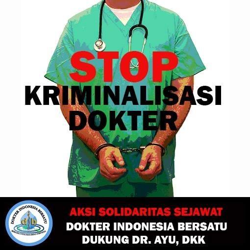 "Mari ucapkan terima kasih kepada dokter Indonesia, hari ini.."