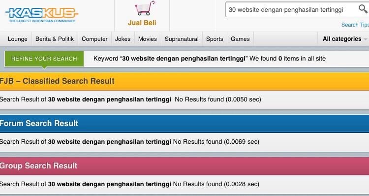 30 website dengan penghasilan tertinggi